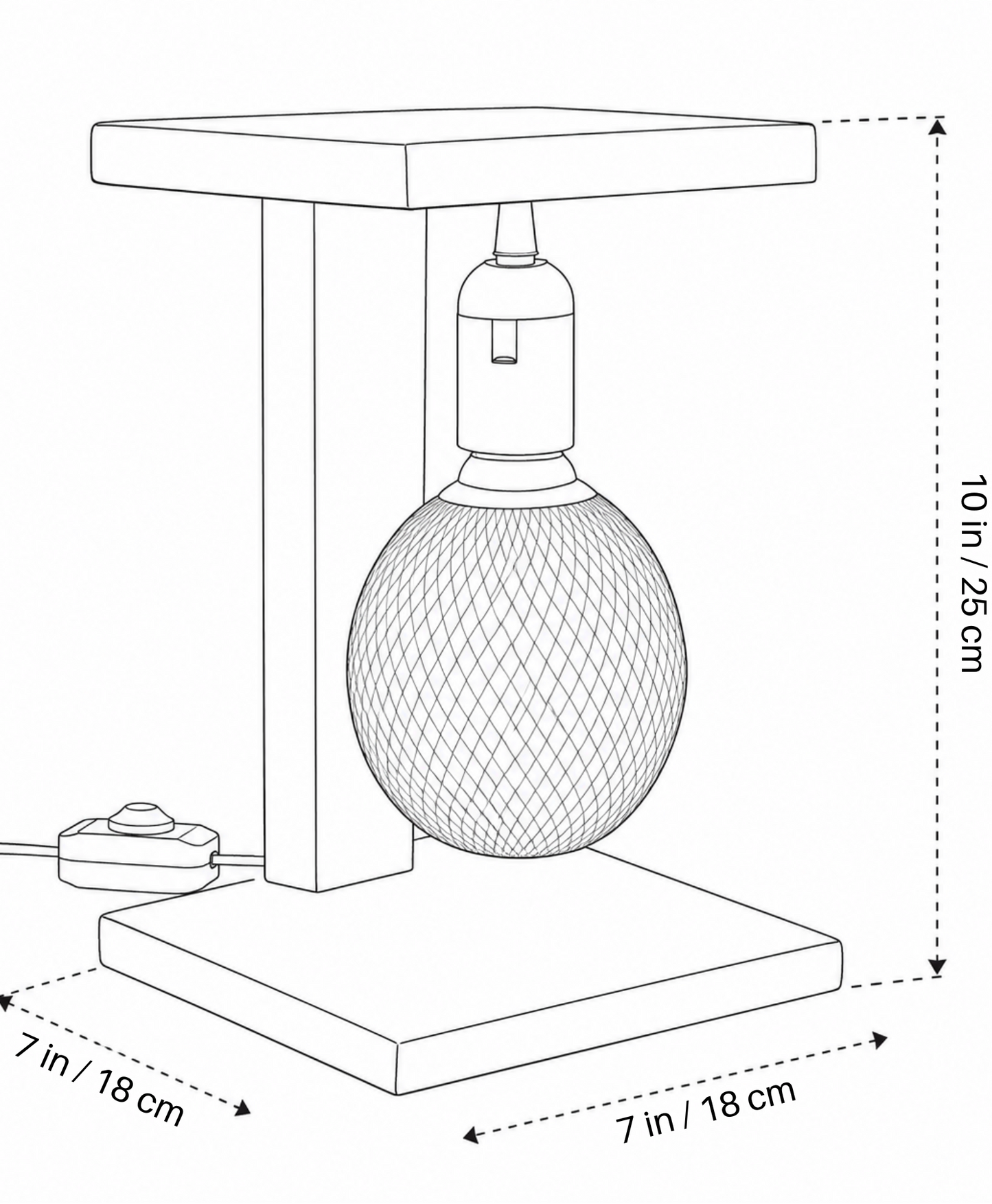Wooden Table Lamp